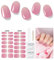 DUKASOU Gel Nail Strips - 28 pcs Gel Nail Stickers-Full Wraps- Salon Quality Soft Holy Gels Nails Stickers UV- Long Lasting, UV Lamp Compatible, Easy to Carry Holy Gel& Use & Remove