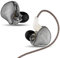 Yeabomy Cuffie KZ EDC Pro cablate 1DD Dynamic Music Sport. Cuffie universali cablate da 3,5 mm con microfono IEM (Intra-Ear Monitors) da gioco (Nero, Senza microfono)