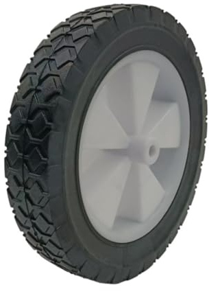 Amagogo Roue en caoutchouc semi-pneumatique Pneu en caoutchouc 8x1,75 pour tondeuse à gazon Chariot de jardin