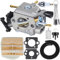 ZAMDOE C1M-EL37B Vergaser mit 544080802 Luftfiltersatz für Husqvarna 445 445E 450 450E für Jonsered CS2245, CS2245S, CS2250S Benzin-Kettensägenvergaser Ersetzt 506450401 531215601