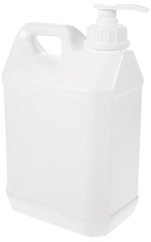 HONMEET Spenderflasche Aus Kunststoff Mit Pumpverschluss Und Schraubdeckel Wiederverwendbarer Kunststoffkrug Für Wasser Saucen Seife Reinigungsmittel Honig Flüssigkeiten Für Bad Haushalt Und Hotel