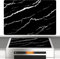 Risipu Large Induction Hob Protector Mat – 78x52cm Heatproof Silicone Cooktop Cover, Magnetic Scratch Protection for Stovetops, Easy Cut to Size (Black Marble)