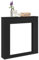 BOWEKAM Kaminofen & Holzofen Zubehör Kaminumrandung Schwarz 100x20x100cm Holzwerkstoff