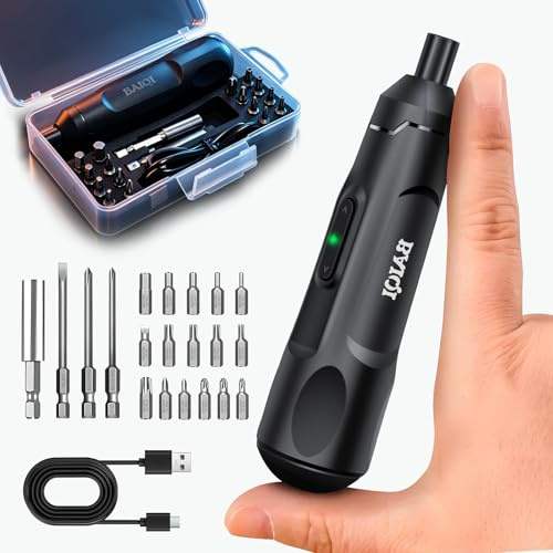 BAIQI Mini Electric Screwdriver Set,3.6V 800 MAH USB-C Rechargeable Cordless Rotary Tool With 20 pcs Bits Set For Install or Repair