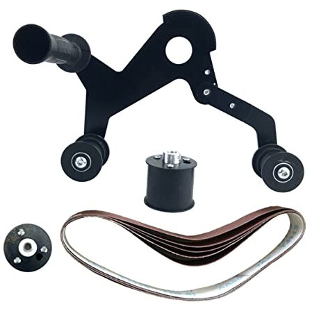 DIYEAH Levigatrice Mini Portatile Per Lavorazione Tubi in Acciaio Inossidabile Copertura Protettiva e Supporto Rotante Meccanico