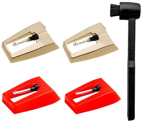 Plattenspieler Nadel Plattenspieler Ersatznadel Für Vinyls Record Player Phonograph Plastikstile Mit Reinigungsbürste