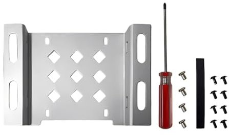 Ronyme Soporte de Montaje de Metal para SSD/HDD, Soporte de Montaje de HDD, diseño, Adaptador de Rendimiento para computadora de, Plata