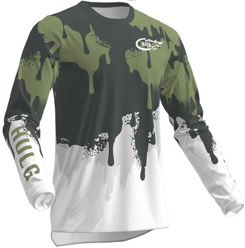 Herren-Radbekleidung, MTB-Trikot, Mountainbike-Langarm-T-Shirt, geeignet für MTB/BMX/Motocross und andere Sportarten