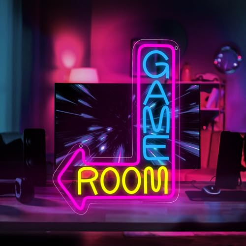 panthem Gamer Neon Sign, Game Controller LED Sign for Gaming Room Decor Gamepad Video Game Neon Sign Gaming Neon light for Teen Boy Room Wall Decor Best Gamer Gifts for Boys (Pink-6)