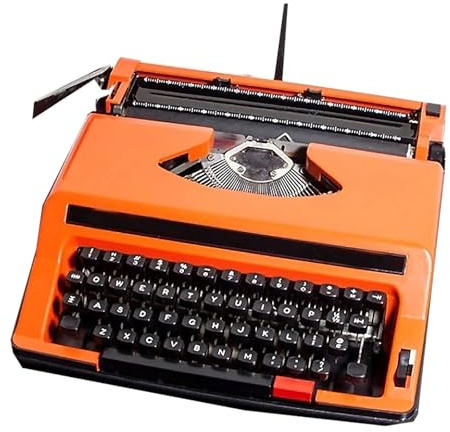 Mechanische Schreibmaschine, Vintage Nostalgie Design, klassische Textverarbeitung zum Schreiben von Romanen, Retro inspiriert, perfekte Ergänzung zu Schreibwerkzeugen