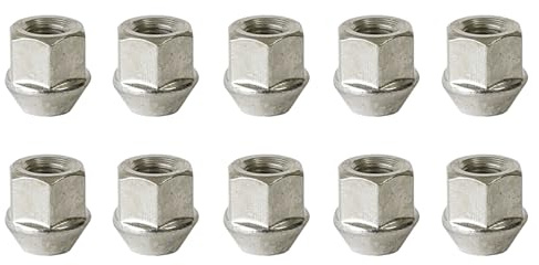 TRACER 10x Offene Radmutter M12x1.5 Kegelbund 60° 24mm | Schlüsselweite 21mm kompatibel mit Peugeot 4007 4007 4x4 4008 4008 4x4 Ion