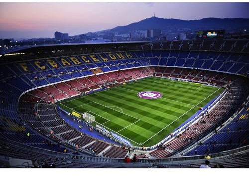 1000-teiliges Puzzle für Erwachsene: FC Barcelona Fußballstadion – Wanddekoration für Zuhause, Wandbild, Familienspiel, Spielzeug, Geschenk (70 x 50 cm)