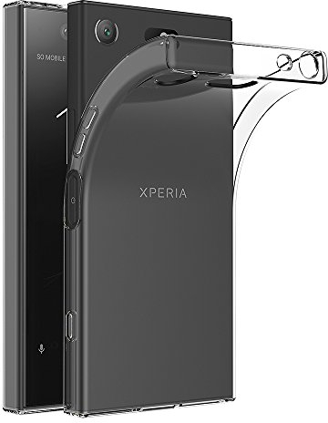 AICEK Kompatibel mit Sony Xperia XZ1 Compact Hülle, Transparent Silikon Handyhülle TPU Schutzhülle Bumper Crystal Clear Case