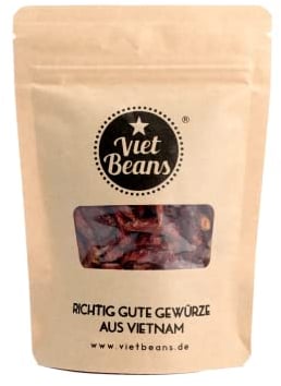 Birds Eye Chili getrocknet ganz - Chili für Mühle - extrem Chili scharf - Chilischoten getrocknet ganz - 30g ganze rote getrocknete Chilischoten