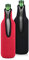 kwmobile Set de 2 fundas enfriadoras de botellas - Para Botella de 330-500ml - Mantén tu botella fría - En negro/rojo