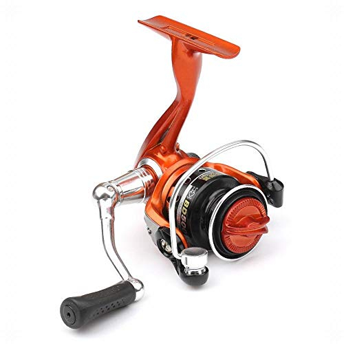 BXGZXYQ Coupelle en Fil Métallique Mini 500 Et Long Rouet De Pied De Roue Roue À Pêche Ultra-compacte Et Portable (Couleur : Orange)