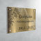 Personalisierte Troglass Grabplatte - 10 Farben und 30 Designs Erhältlich - Anpassbare Abmessungen (fond Vieil Or - Altes Gold)