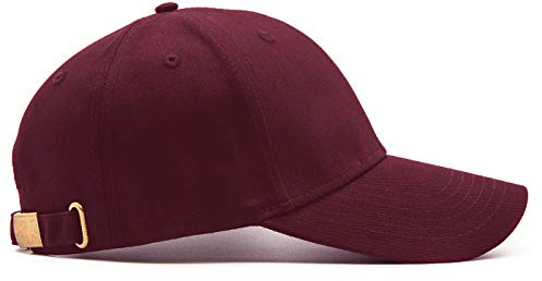 Ruyosn Kappe Herren Basecap Damen Verstellbar Cappy Waschbar Klassische Baseball Cap Unisex Sonnenschutz Baseballkappe Baumwolle Mütze Atmungsaktiv für Sport Wandern Ausflug Basecap Rot