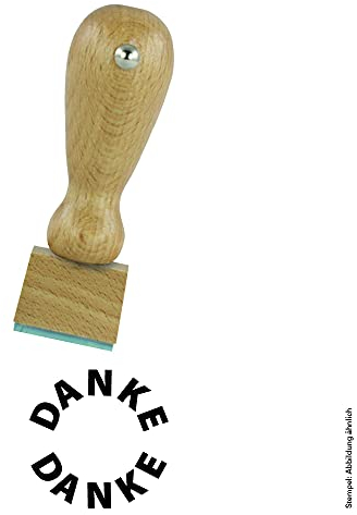 Holzstempel Danke 2 für Bonuskarten/Treuekarten/Pass Pässe Bonuskarten