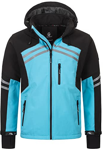 Rock Creek Softshelljacke Herren Outdoor H-285 | Wasserabweisende Übergangsbekleidung, funktionale Wanderjacke für Männer, Camping, Freizeit und wechselhaftes Wetter