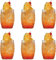 WUWEOT 6er Set Tiki Gläser Set 480ml Modern Tiki Glas Wassergläser Saftgläser Whiskygläser Trinkgläser Gläser Set Weingläser ohne Stiel Universalgläser Cocktailgläser Perfekt für Hause Bar Partys