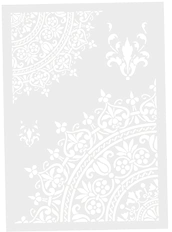 Rachlicy Mandala Schablonen Wiederverwendbar Malerei Schablone Blume Schablone Vorlage Hohl Marokkanische Wandschablone A4 DIY Dekorative Wände Möbel Handwerk Malerei Vorlagen Für DIY Wände, Türen,
