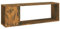 vidaXL Mueble para TV Aparador Armario Estante Soporte Mobiliario Salón Sala de Estar Dormitorio Madera Contrachapada Roble Ahumado 100x24x32 cm