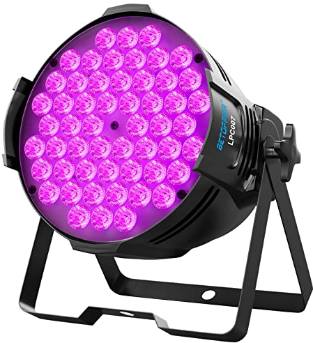 BETOPPER LED Par Scheinwerfer RGB Bühnenlicht 180W, Discolicht Partylicht DMX512 mit Stroboskop, 54 X 3W LED Strahler für Bühne Club Bar Hochzeit Geburtstag Party Halloween