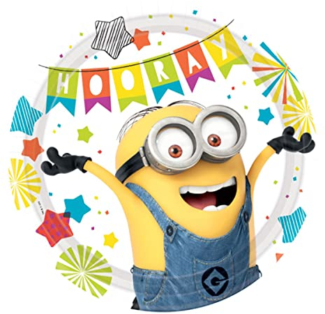 amscan 8 platos Minions