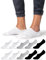 Occulto Herren Füsslinge Sneaker Socken 10er Pack (Modell: Strolch) Schwarz-Weiß-Grau 39-42