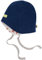 loud + proud Unisex Baby Lt1 Fleece, GOTS Zertifiziert Beanie-Mütze, Ultramarine, 36-38 EU