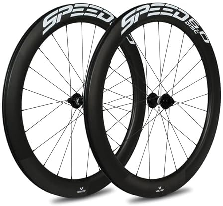 Veltec Unisex – Erwachsene Laufradsatz Speed 6.0 18mm SR Disc XDR QR, schwarz/weiß, 622-18