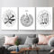 LPFNSF Islamische Bilder Wohnzimmer,Leinwand Islam Bild wandbilder wohnzimmer,Marmor Leinwand Gemälde für Schlafzimmer Küche Esszimmer und Büro,Kein Rahmen.(style 3 50x70cm*3)