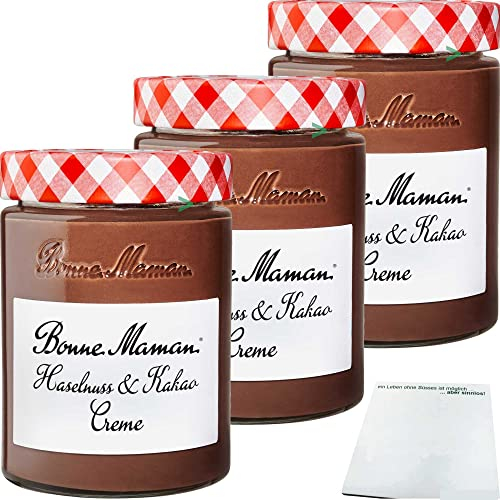 Bonne Maman Haselnuss & Kakao Creme 3er Pack (3x360g Glas)