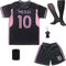 DMDMK Miami #10 2023/2024 Heim Trikot Shorts und Socken Kinder und Jugend Größe (Miami Black, 30 (13-14 Jahre))