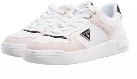GUESS Sneakers Bianco Rosa Clarkz in Ecopelle - 39