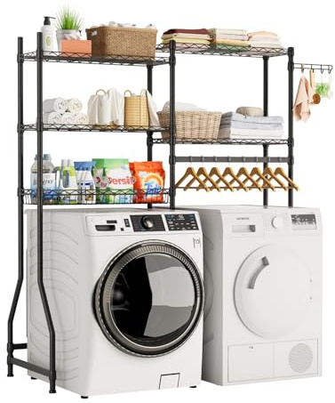 Golpart Laundry Organizer Shelves Over the Washer and Dryer Storage Shelf