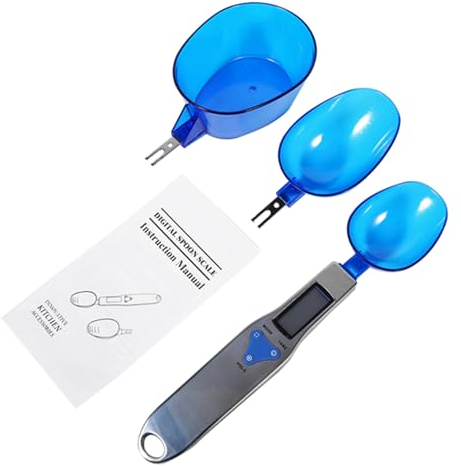 ANKROYU ANKROU Báscula De Cuchara Digital, 500 G 0,1 G Báscula De Alimentos Báscula De Cuchara Cuchara Medidora De Gramos De Peso Digital, Cuchara Medidora Con Pantalla Mini Herramienta Para Hornear
