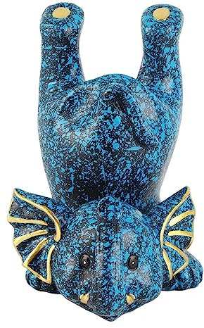 MODUDY Tier-Brillenhalter, Elefanten-Figur, Brillenhalter, Tier-Brillenhalter, Halter, Sonnenbrillen-Ausstellungsständer, Lustiger Brillen-Brillenständer, Heimbüro-Desktop-Dekoration(Blau)