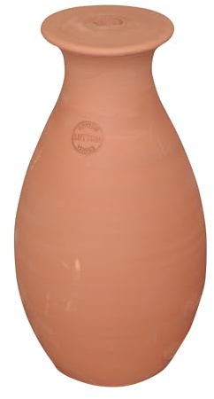 Jardibric - Difusor de Agua Ollas de Barro Enterradas - Un Método Ecológico para el Riego Lento y Natural de Tus Plantas (4 Litros, Barro)