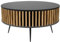 golddor Couchtisch Borneo, Lamellen-Design, Durchmesser 90 cm, Höhe 46 cm lamellen, runder couchtisch, modern, beistelltisch, Tisch