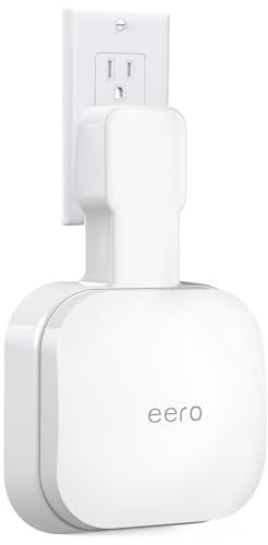 Wandhalterung für eero Pro 6e/Pro 6, Keine Kabelsalat, platzsparend, Steckdosen-Wandständer, kompatibel mit eero Pro 6e/Pro 6 Mesh Wi-Fi System Extender Router (1 Pack)