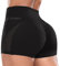 STARBILD Damen Sport Shorts mit Mesh Scrunch Butt, High Waist Leggings Kurze Push Up, Sommer Workout Hotpants für Gym Fitness Yoga, Netz - Schwarz M
