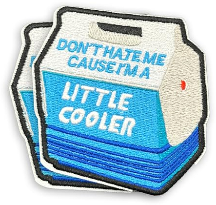 SODAVA Aufnäher zum Aufbügeln mit Aufschrift Don't Hate Me Because I'm A Little Cooler, 8,9 cm, zum Aufbügeln für Kleidung, Jeans, Hüte, Jacken, Rucksäcke, bestickter Aufnäher, Moral-Flicken,