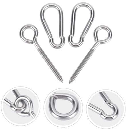 TOYANDONA Hanging Chair Accessories Kit Extra Strong Sticky Hooks for Outdoor Swing Swing Fixed Hook for Gymnastics Ring Mount