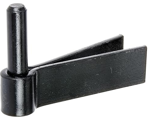 Alberts 863913 Kloben zum Einmauern | F-Mauerhaken | schwarzer Tauchlack | Dornmaß Ø14 mm | 92 x 30 mm | 10er Set