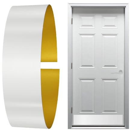 KOSHKA Door Kick Plate Peel and Stick (6x 34, White)