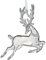 Christbaumschmuck Kunststoff 21cm - Hirsch Figur zum Aufhängen - bruchfest - Weihnachtsbaum Anhänger für Weihnachten - Christbaumanhänger & Weihnachtsbaumschmuck - Wald Tiere Klar Transparent