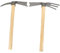 IWOWHERO 2stücke Teiliges Set Kleine Gartenhacke Handliche Für Pflanzen Und Jäten Im Freien Stabilem Und Manganstahl Für Gartenarbeit Und Gemüseanbau
