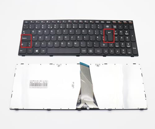 XINDIKBHUB Tastiera UK per Lenovo IdeaPad Flex 2 15 G50-30 G50-45 G50-70 Z50-70 25214786 tastiera no baklit/cornice nera